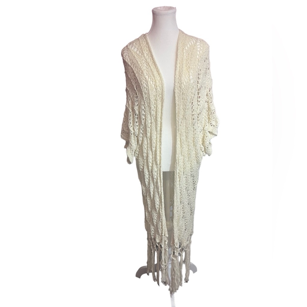 Elegant Cream Knit Women's Sweater
